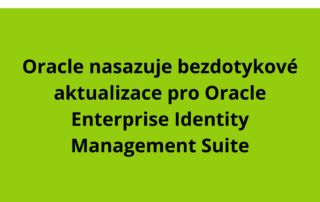 Oracle nasazuje bezdotykové aktualizace pro Oracle Enterprise Identity Management Suite