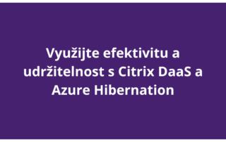Využijte efektivitu a udržitelnost s Citrix DaaS a Azure Hibernation
