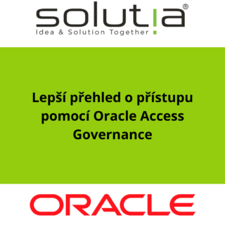 Lepší přehled o přístupu pomocí Oracle Access Governance