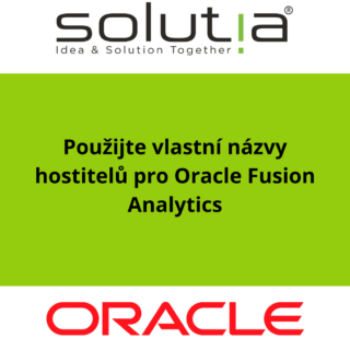 Použijte vlastní názvy hostitelů pro Oracle Fusion Analytics