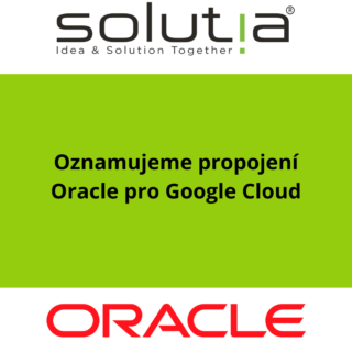 Oznamujeme propojení Oracle pro Google Cloud