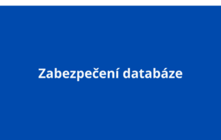 Zabezpečení databáze