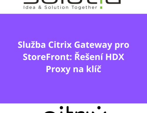 Služba Citrix Gateway pro StoreFront: Řešení HDX Proxy na klíč